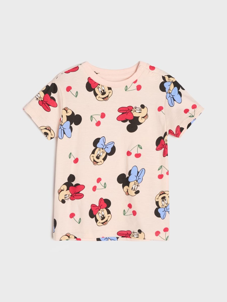 Детска тениска Minnie Mouse с принт на черешки