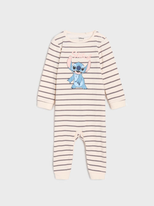 Бебешки гащеризон Disney Stitch на райе