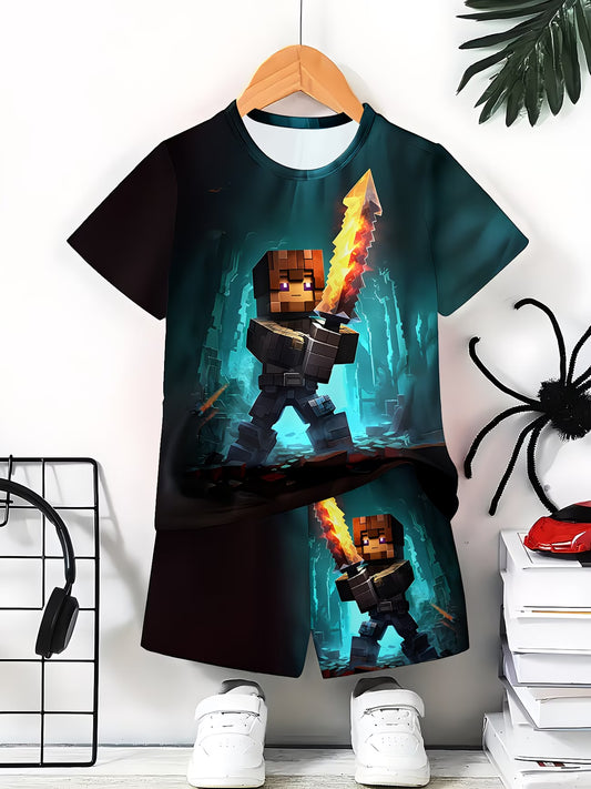 Детски комплект „67 Six Seven“ Adventure Gamer – тъмнозелен модел