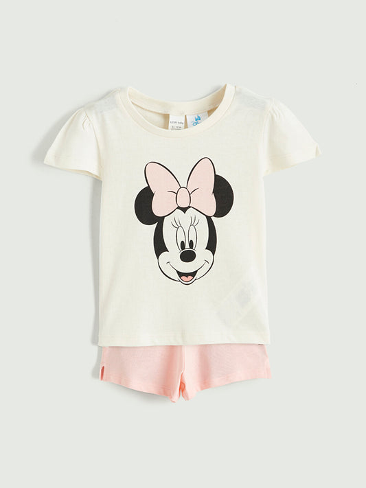 Комплект LC Waikiki Minnie Mouse с къси панталонки